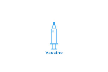 Vaccine isolated on the background in flat style. Vector illustration