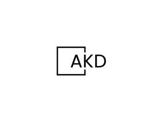 AKD Letter Initial Logo Design Vector Illustration