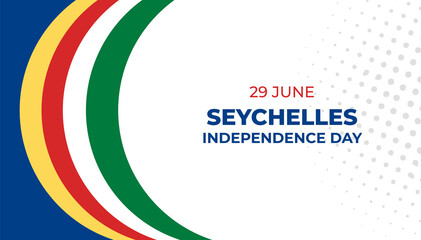 Seychelles independence day June 29th. Seychelles independence day background design, Happy Independence Day Seychelles flag and background Seychelles Independence Day vector illustration.