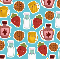 cute breakfast pattern