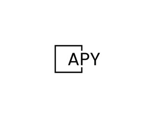 Obraz premium APY Letter Initial Logo Design Vector Illustration