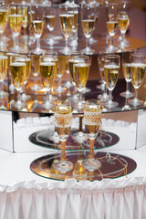 glasses of champagne