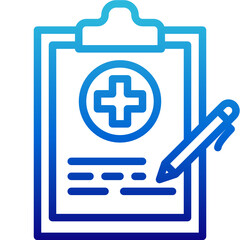 Fototapeta premium report gradient icon