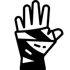 Bandage solid line icon
