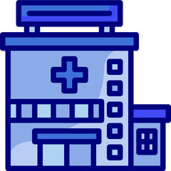 hospital Two Tone icon