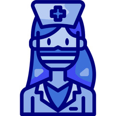 nurse Two Tone icon