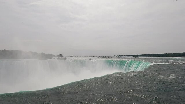 Horseshoe Falls in Niagara Falls from the Canadian side.