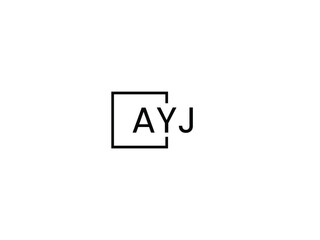 AYJ Letter Initial Logo Design Vector Illustration
