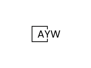 Fototapeta premium AYW Letter Initial Logo Design Vector Illustration