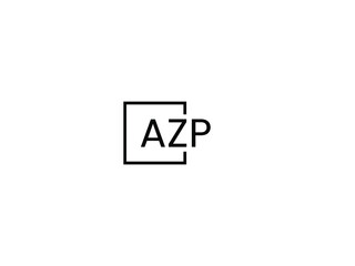 AZP Letter Initial Logo Design Vector Illustration