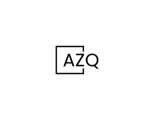 AZQ Letter Initial Logo Design Vector Illustration