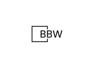 BBW Letter Initial Logo Design Vector Illustration