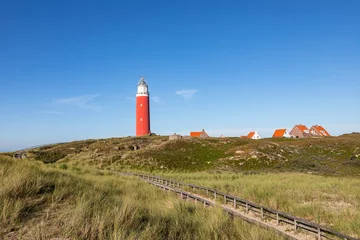 Papier Peint photo Lavable Mer du Nord, Pays-Bas Phare de Texel Pays-Bas