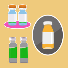 covid-19 Vaccine bottles