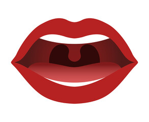 開いたヒトの口