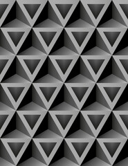 Fototapeta premium Mystische Pyramiden, Dreiecke - nahtlos Hintergrund, Tapete