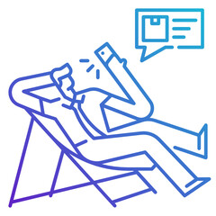 Fototapeta premium delivery E-commerce icon