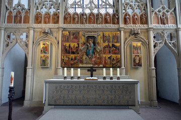 evangelische Neustädter Marienkirche aus dem 15. Jahrhundert - Marienaltar