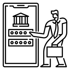 banking E-commerce icon