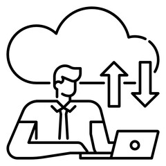 cloud E-commerce icon