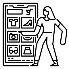 online shopping E-commerce icon