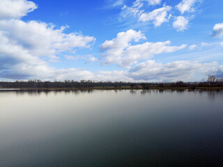 Danube River and its old waters are photographed in Bavaria 