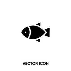 Fish vector icon . Modern, simple flat vector illustration for website or mobile app.FIsh symbol, logo illustration. Pixel perfect vector graphics	