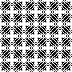 floral seamless pattern background.Geometric ornament for wallpapers and backgrounds. Black and white pattern. 