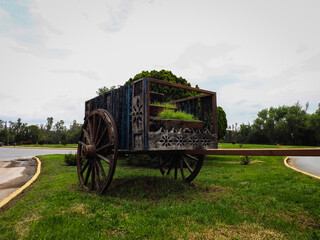 old farm wagon