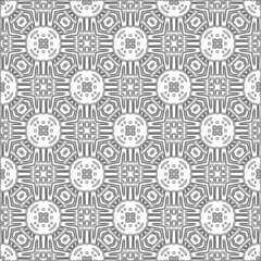 Vector geometric pattern. Repeating elements stylish background abstract ornament for wallpapers and backgrounds. Black and white colors