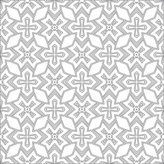 Vector geometric pattern. Repeating elements stylish background abstract ornament for wallpapers and backgrounds. Black and white colors