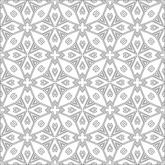 Vector geometric pattern. Repeating elements stylish background abstract ornament for wallpapers and backgrounds. Black and white colors