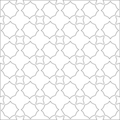 Fototapeta premium Vector geometric pattern. Repeating elements stylish background abstract ornament for wallpapers and backgrounds. Black and white colors