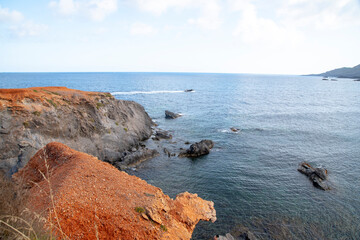 Amazing coves and cliffs of the maritime town of Cabo de Palos in Murcia, Spain with its wonderful views. Authentic diving and snorkeling paradises