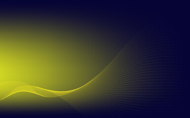 Abstract Modern Background with Motion Fluid Liquid and Yellow Gradient Color