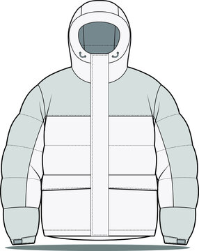 Puffer Winter Jacket Template 