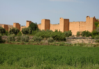 Old Kasbah or Ksar (fortification of old town)  in Morocco