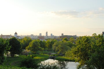 view of the city of Vilnius, Lithuania