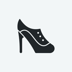  high heels vector icon illustration sign 