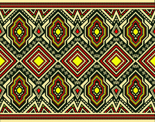 geometric used to make a ethnic pattern fabrics