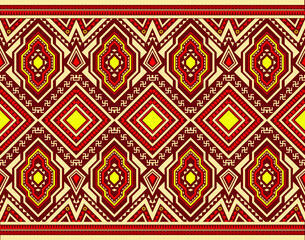 geometric used to make a ethnic pattern fabrics