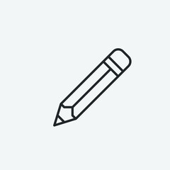 pencil  vector  icon illustration sign 