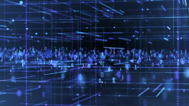Technology grid with binary data flow