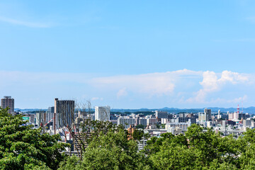 大年寺山より仙台市内を展望する