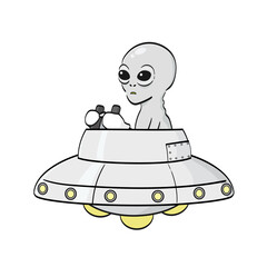 UFOを運転する宇宙人