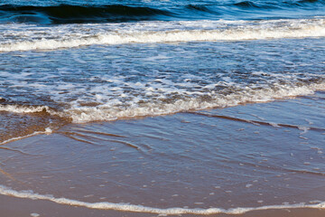the undulating surface of the sea