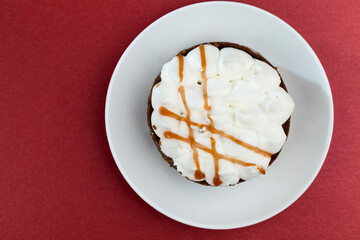 sweet dessert with dairy products