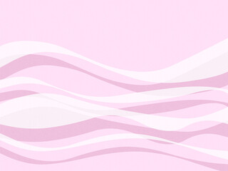 Obraz premium ピンクの背景に白いリボンまたは帯とその影 