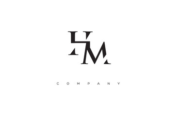 Obraz premium Initial HM logo design vector