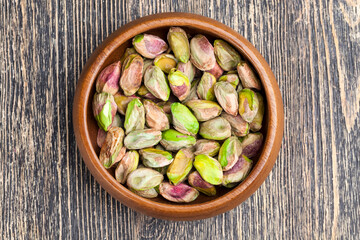 delicious and salty pistachio nuts